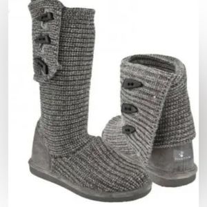 Bearpaw Knit Tall Winter Boots Women's Sz 11